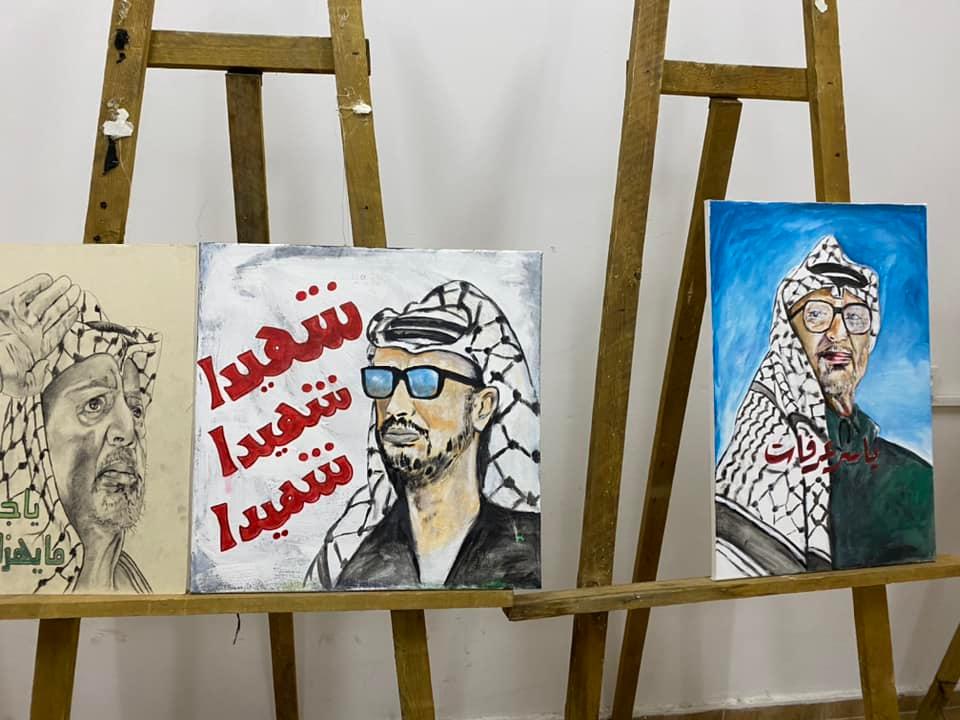 جانب من معرض الوفاء للرئيس الشهيد ياسر عرفات (عدسة: ثائر أبو بكر/ وفا)